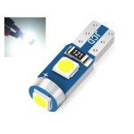 Led bulb 3 smd 3030 socket T5, white color, for dashboard and center console